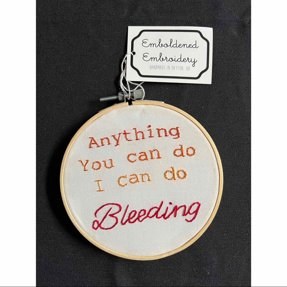 Anything You Can Do I Can Do Bleeding Cross-Stitch